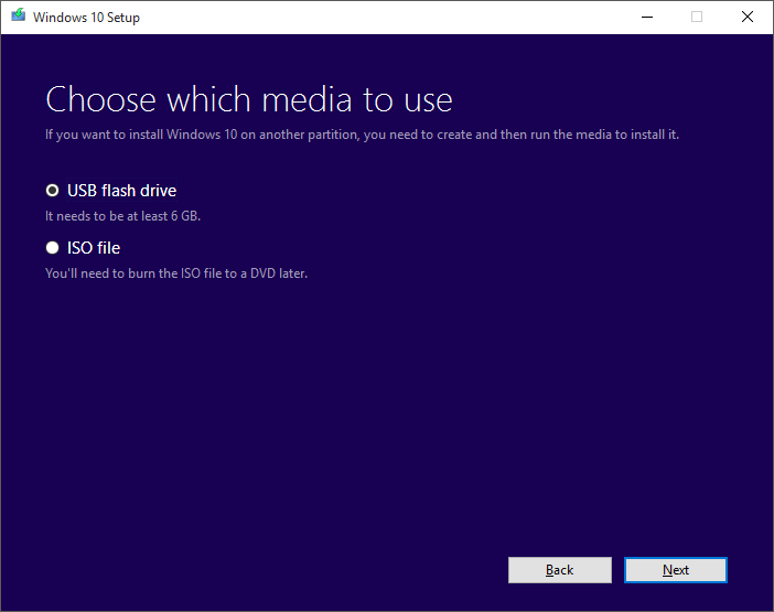 05 - win10 media type